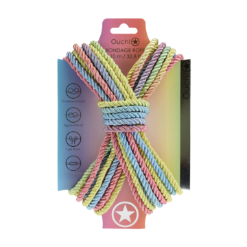 Polyester Bondage Rope 10 m - Multicolor Pastel