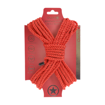 Polyester Bondage Rope 10 m - Red