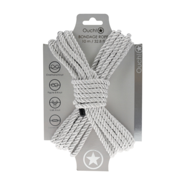 Polyester Bondage Rope 10 m - Silver