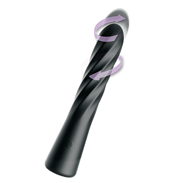 Δονητής Thruster 24cm - Pipedream Twist Ecstasy Black