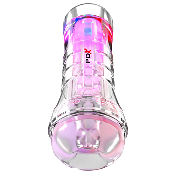 Pdx Elite View Tube See-thru Ez-grip XXL Led Stroker
