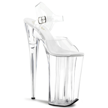 Pleaser skyscraper high heels ankle strap sandal 25.5cm clear Beyond-008-38