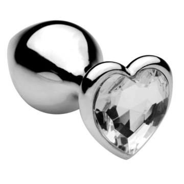 Toyz4lovers Heart Jewel Plug - Clear & White