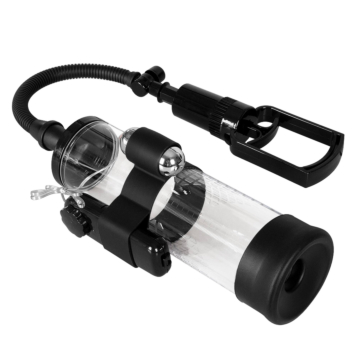 Αντλία Πέους με Δόνηση - Penis Power Pump MAX Vibrating Black&Clear