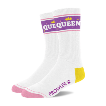 Prowler Queen Socks - White/Purple