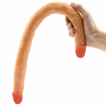 Διπλό Dildo 55cm - Real Skin Double Dildo Flesh
