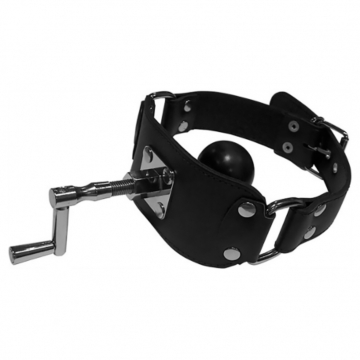 Στόμα-Φίμωτρο Ball Gag 4.5cm - Dark Ink Rimmer Black