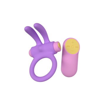 RINY VIBRATING RING PURPLE SILICONE USB CONTROLLER