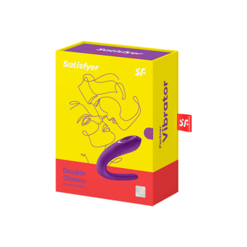 double classic partner vibrator purple into package