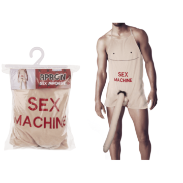 Apron with Plush Penis Sex Machine