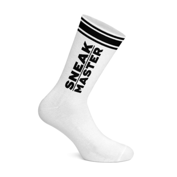 Sneak Master" Black Socks by Sneakfreaxx