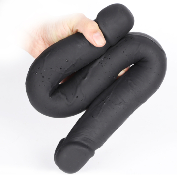 Διπλό Dildo 49cm - Kinksters Silicone Double Ended Black