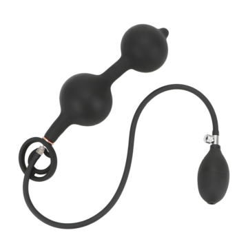Silicone Rolling Balls Inflatable Anal Plug