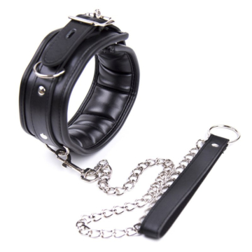 Κολάρο Λαιμού BDSM - Thick D Ring Neck Collar Black