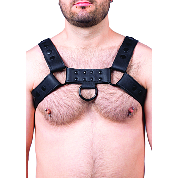 Δερμάτινο Harness - Kinksters Snap Real Leather Harness Black