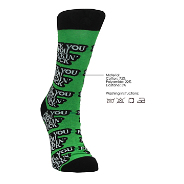 Κάλτσες Φάρσας - Fuck You Socks Green