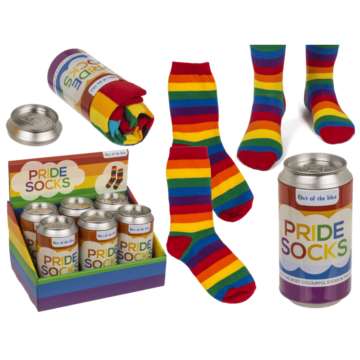 Socks, Rainbow one size 80% cotton
