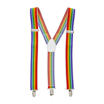 Rainbow suspenders
