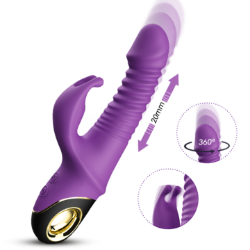 Thrusting Rabbit Vibrator Zing Purple