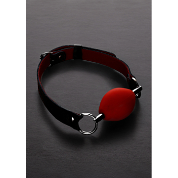 Φίμωτρο Ball Gag 4.25cm - Triune Oval Silicone Ball Gag Red