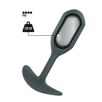 ToyJoy Buttocks The Champ Weighted Plug - Grey