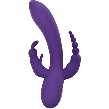 Triple Power Vibrator 10 Vibration Modes Purple USB Passion Labs