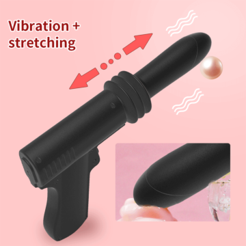 Vibrating dildo with Fuck Gun 10 x 3cm 