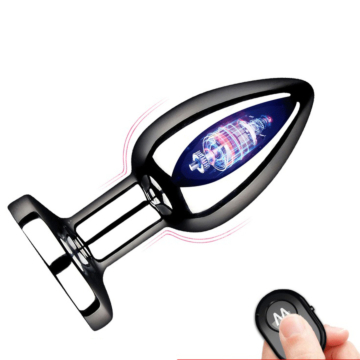 Ατσάλινο Butt Plug με Δόνηση 7.8cm - Kinksters Silver