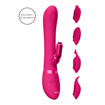 Etsu - Pulse Wave G-Spot Rabbit & Clitoral Stimulator - Pink