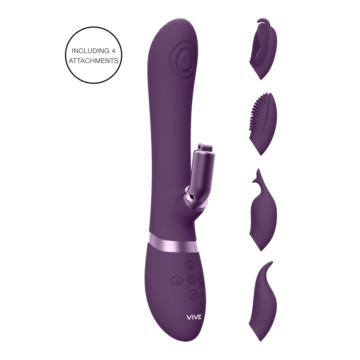 Etsu - Pulse Wave G-Spot Rabbit & Clitoral Stimulator - Purple *bulk