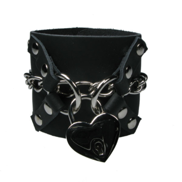 Bullet69 Black Leather Cross Chain.