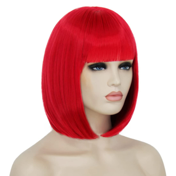 Kinksters Red Wig: Bob & Bangs