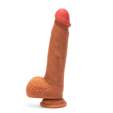 X-MEN 8.8 inch Dual Layered Dildo Brown
