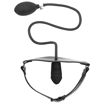 Φουσκωτό Dildo Gag 10cm - Spartacus Inflatable Black