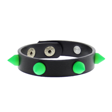Green Conical Studded Bracelet