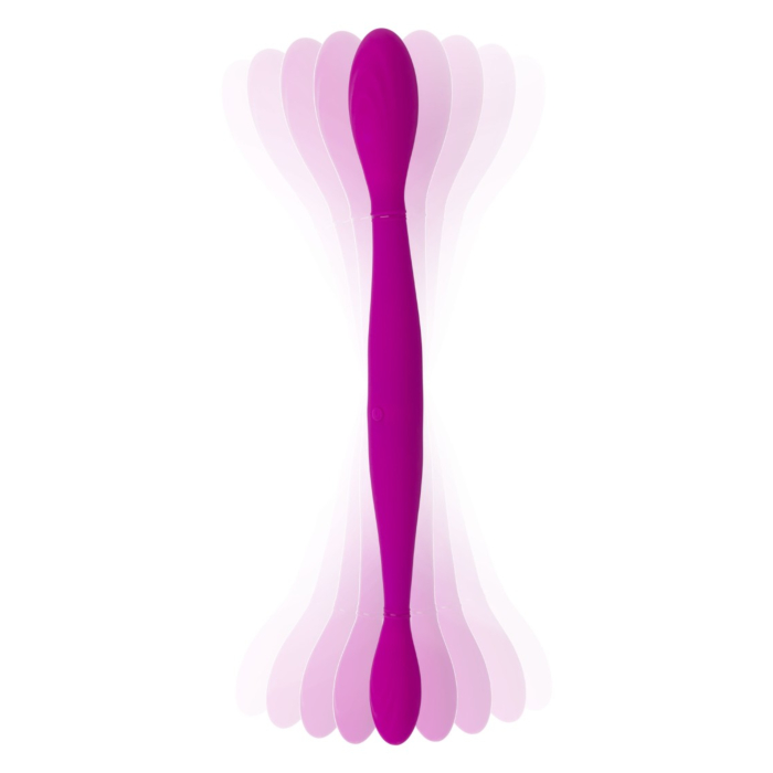 Toy Joy Infinity Double Dildo Vibrator - Pink Silicone - Rechargeable Toy Joy Infinity Double Dildo Vibrator - Pink Silicone - Rechargeable