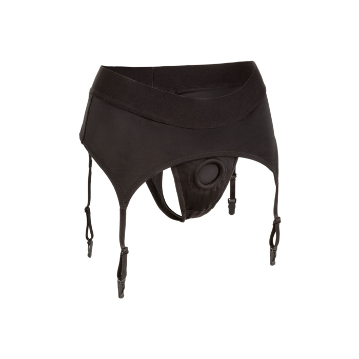 Boundless Thong with Garter BLACK