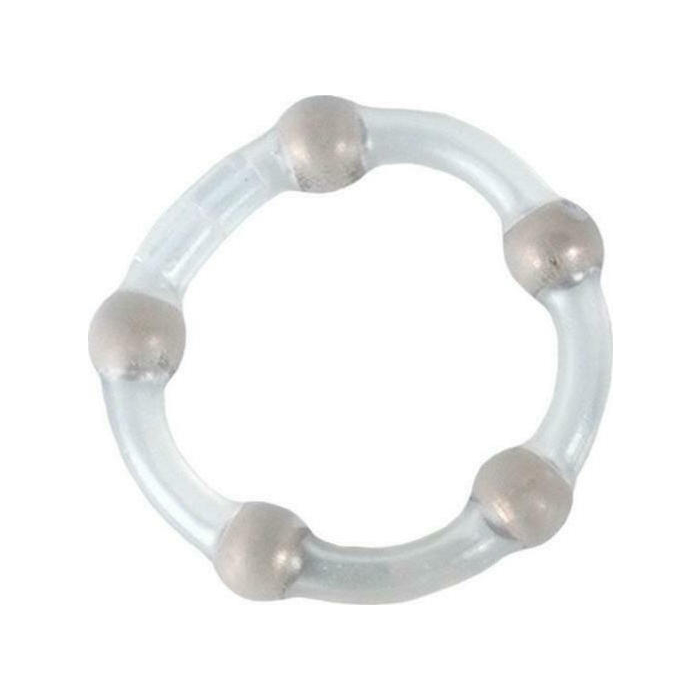 Calexotics Metallic Bead Ring Clear
