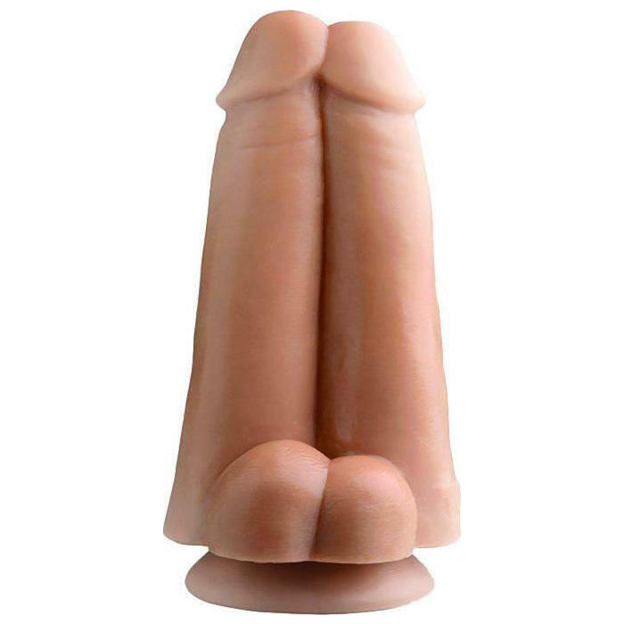 Realistic Dual Dicks with Suction Cup (Light Skin) - Tom Of Finland