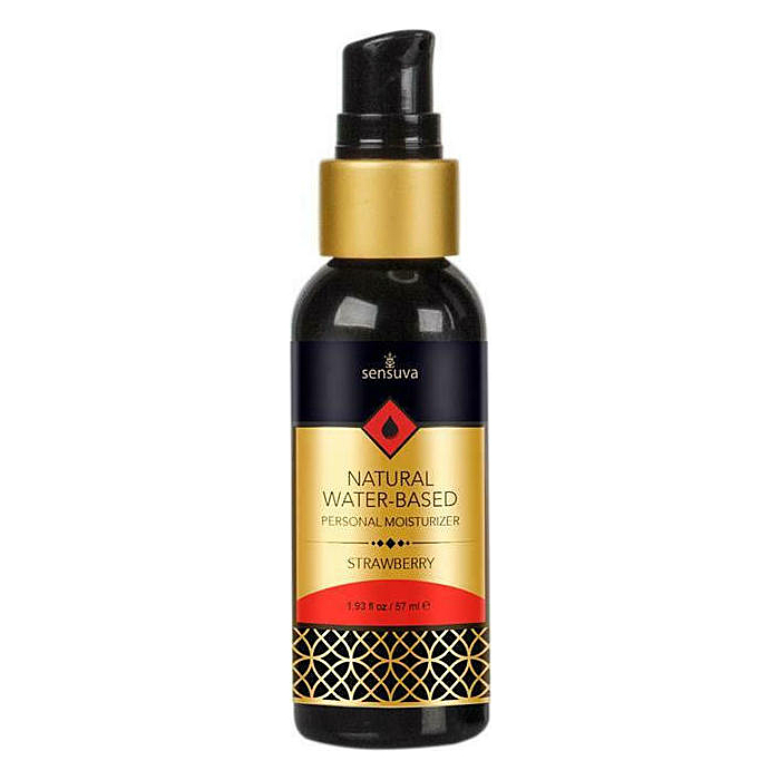 Erotic Gel - Natural Water-Based Personal Moisturizer Lubricant 57ml (Strawberry) - Sensuva
