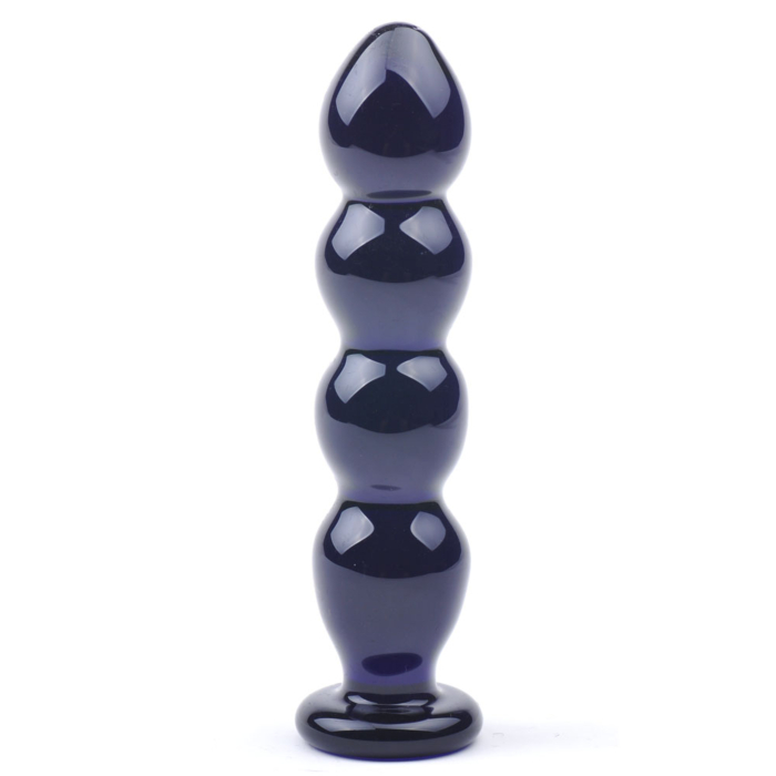 Glass Butt Plug 15.5 cm - Black Glass Butt Plug 15.5 cm - Black