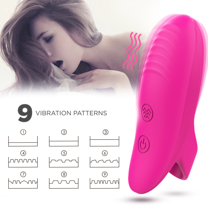 Silicone Finger Vibrator Dory with 9 Vibration Modes (Pink) - USB Rechargeable Silicone Finger Vibrator Dory with 9 Vibration Modes (Pink) - USB Rechargeable