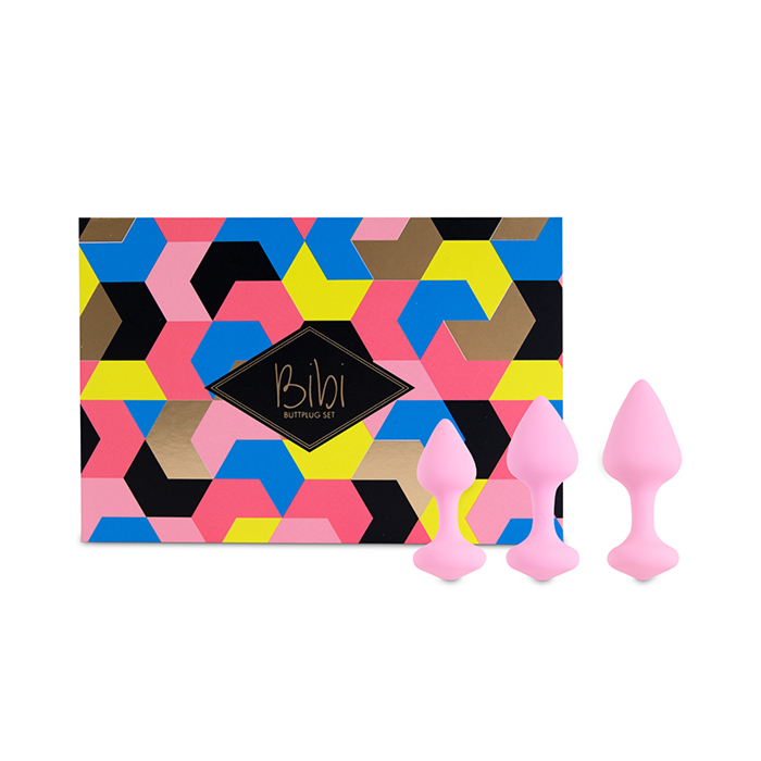 FeelzToys - Bibi Butt Plug Set 3 pcs Pink FeelzToys - Bibi Butt Plug Set 3 pcs Pink
