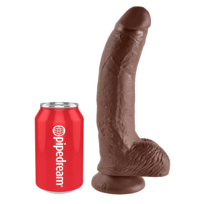 KING COCK 9INCH COCK WITH BALLS BROWN KING COCK 9INCH COCK WITH BALLS BROWN