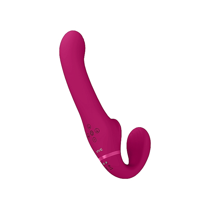 Ai - Dual Vibrating & Air Wave Tickler Strapless Strapon
