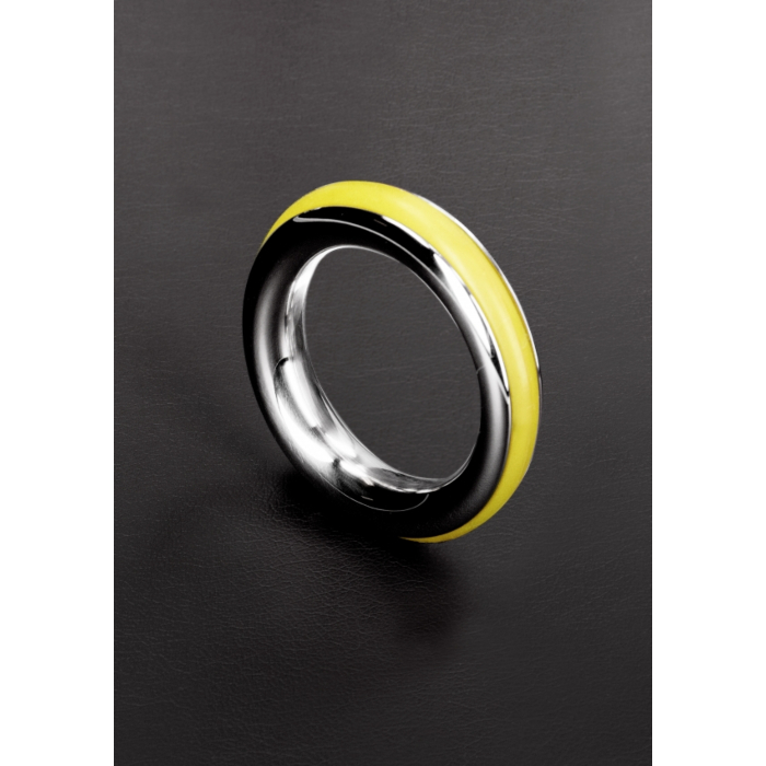 Cazzo Cock Ring 40 mm (Yellow) - Triune - Stainless Steel Penis Ring
