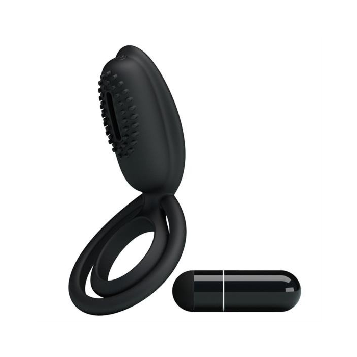 Pretty Love Esther Vibrating Cock Ring - Black
