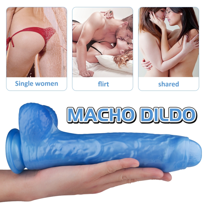 Dildo Realistic Penis Kylie Medium Blue 22 cm
