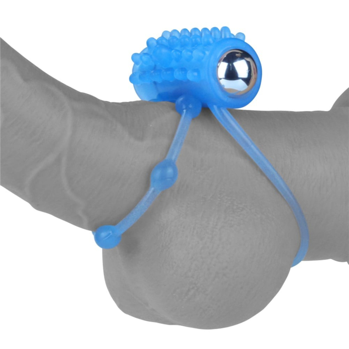 Lovetoy Lumino Play Vibrating Penis Ring Blue 