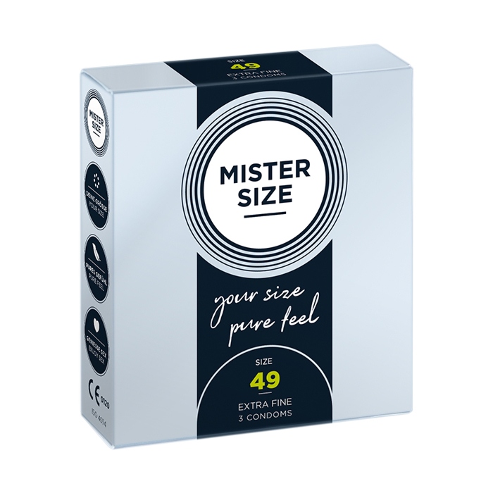 Mister Size - Pure Feel - 49 mm - 3 pack

